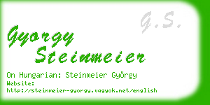 gyorgy steinmeier business card